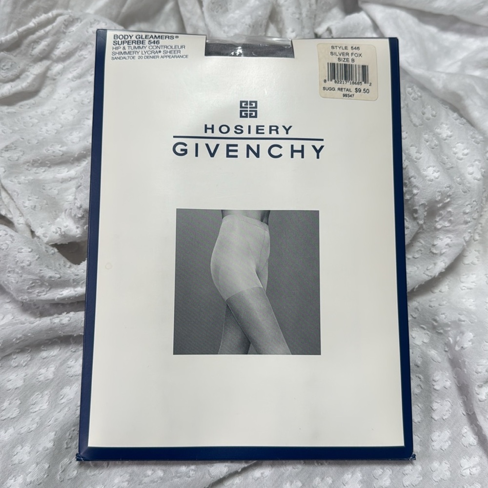 Givenchy Body Gleamers Silver Fox Hosiery size B